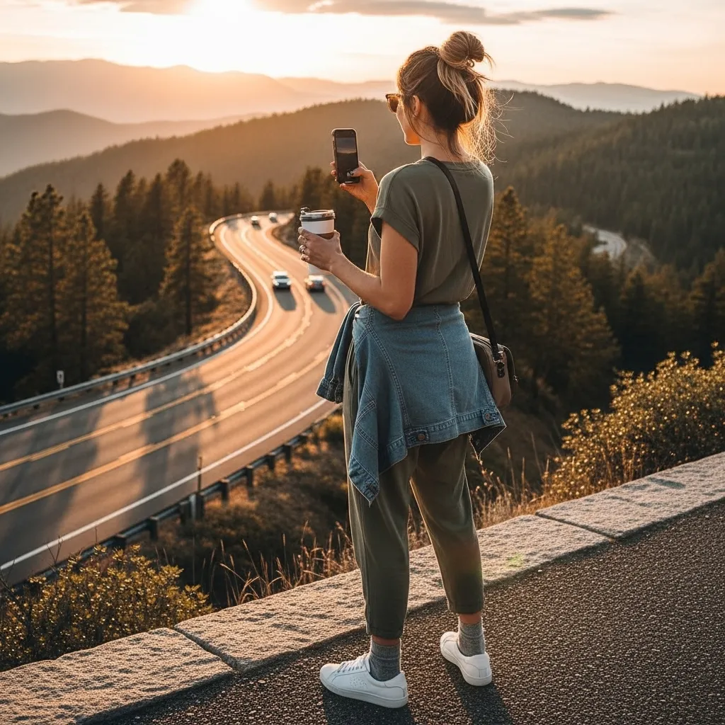 Comfy Jumpsuit with Sneakers