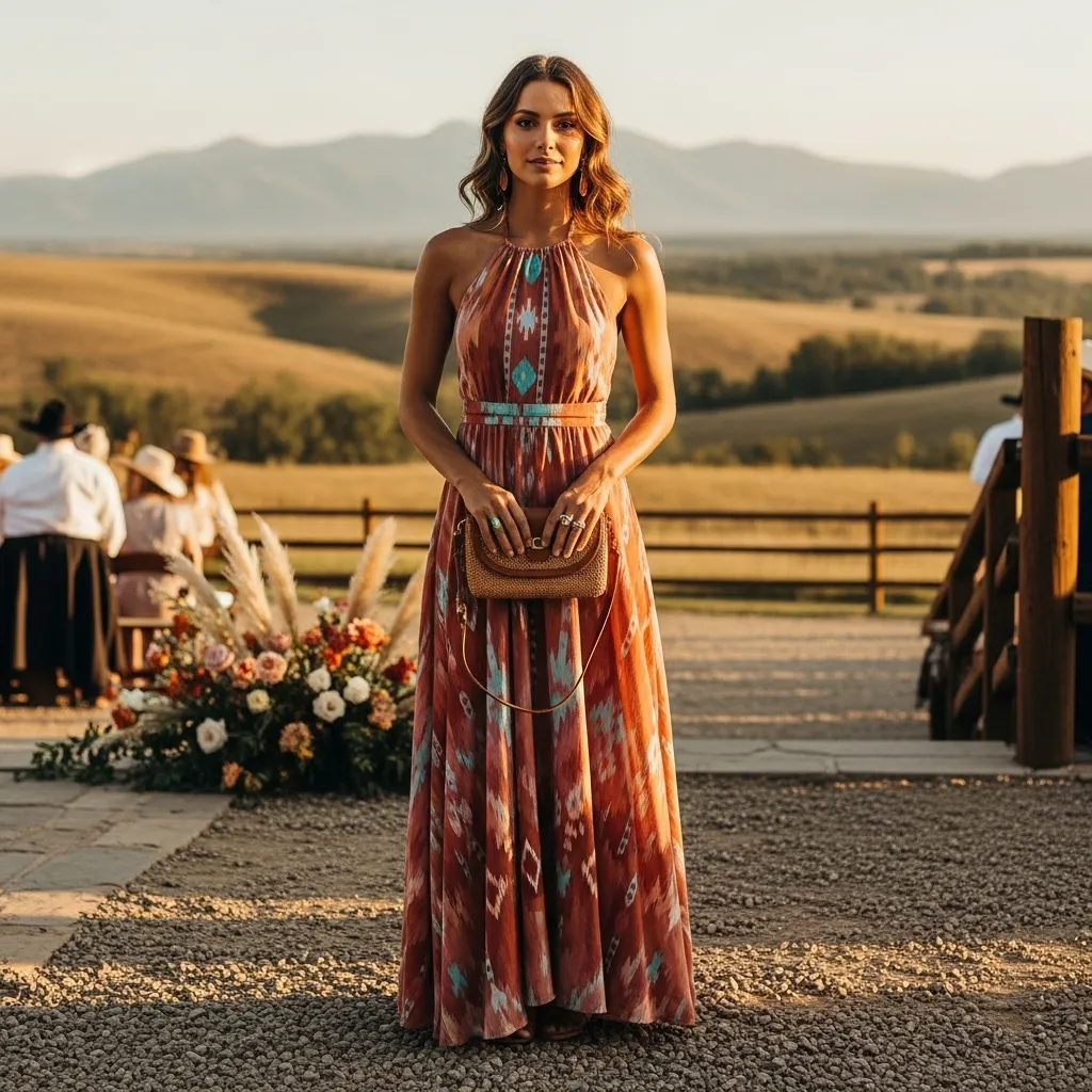 Halter Neck Maxi Dress