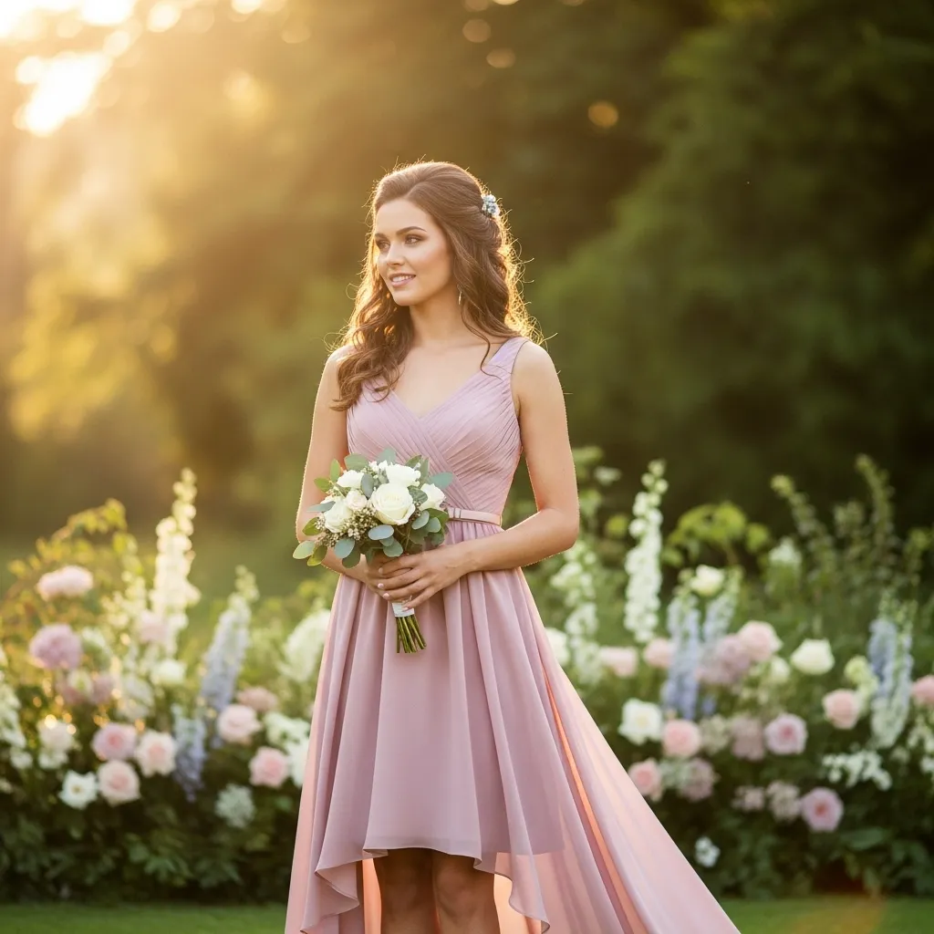 High-low Hem Bridesmaid Dress
