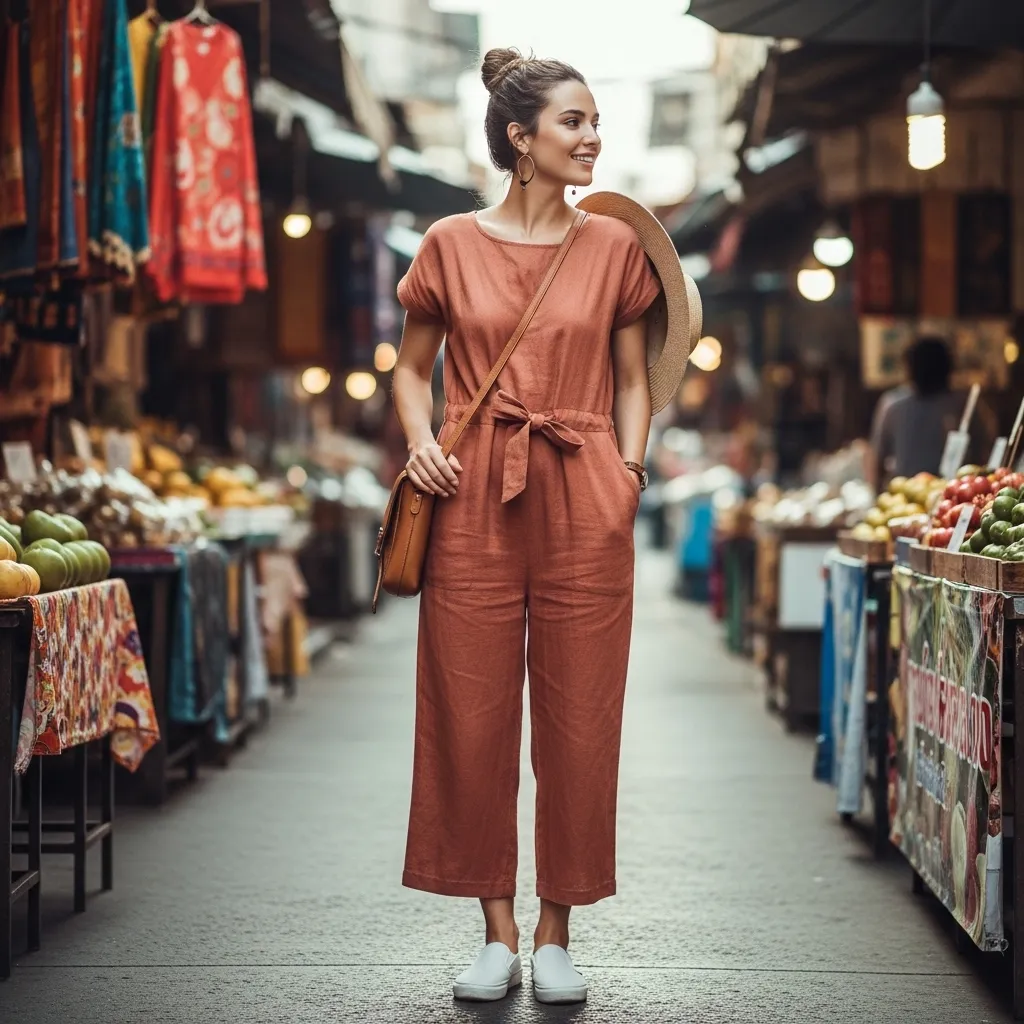 Jumpsuit with Comfortable Sneakers