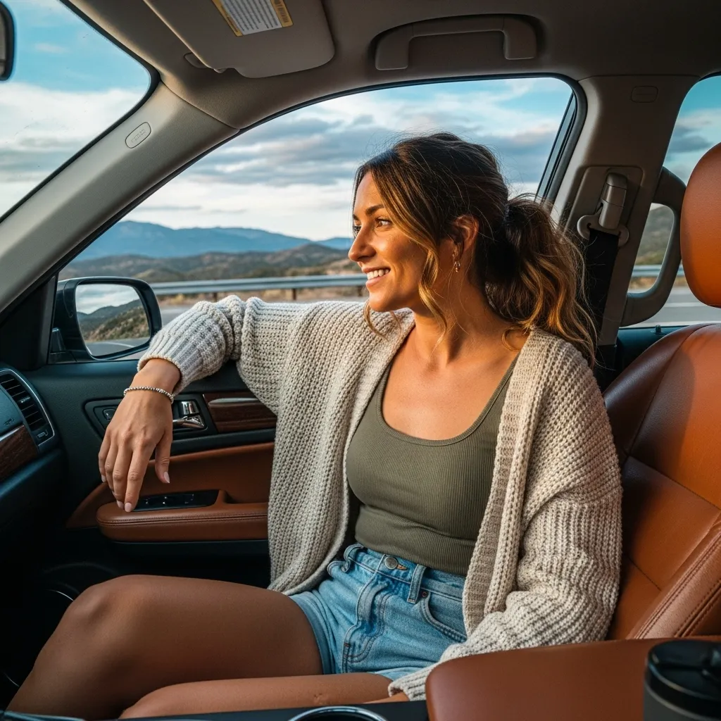 Knit Cardigan over a Tank Top and Shorts