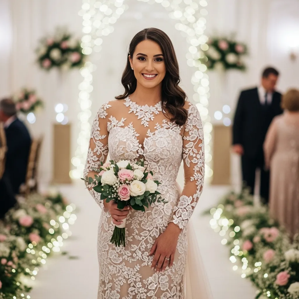 Lace Fitted Gown
