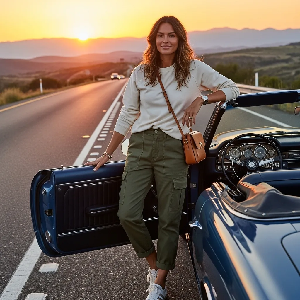 Lightweight Sweatshirt with Cargo Pants