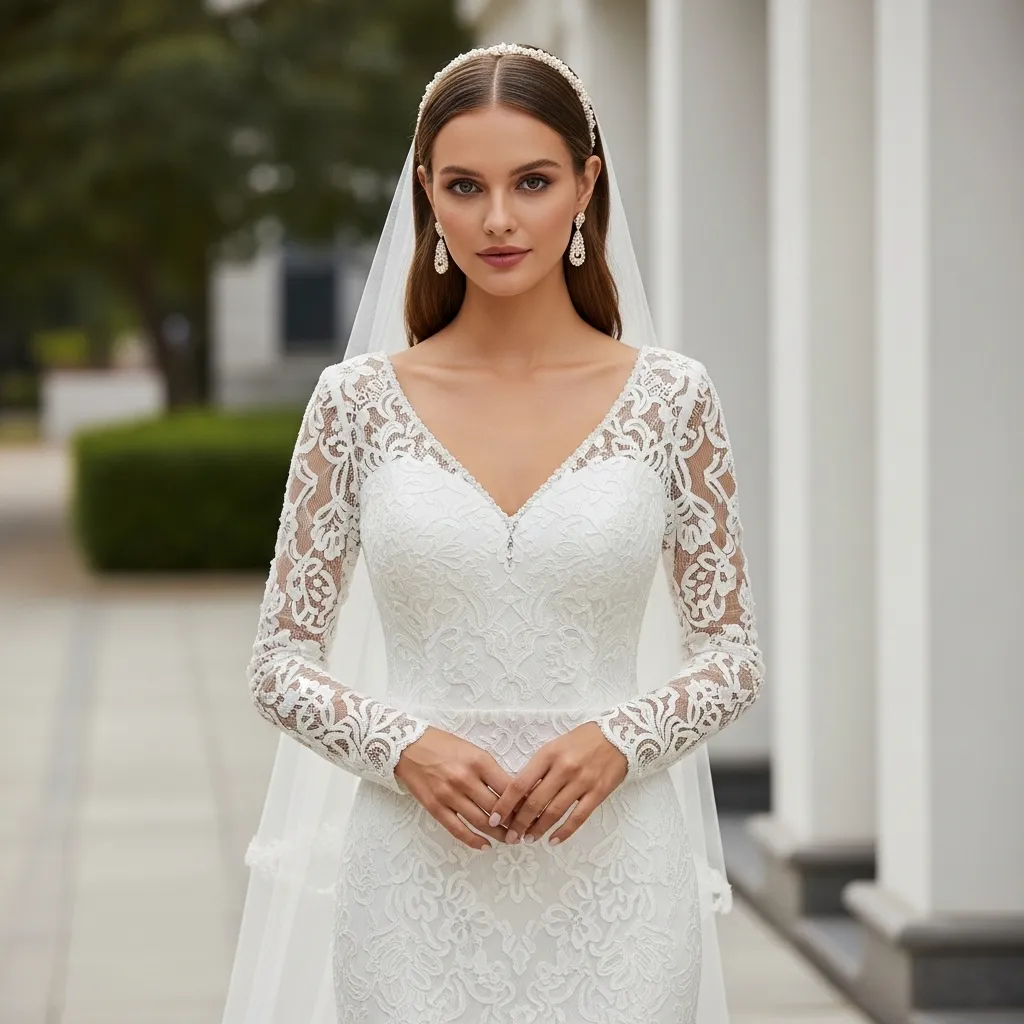 Mermaid Silhouette Wedding Dress