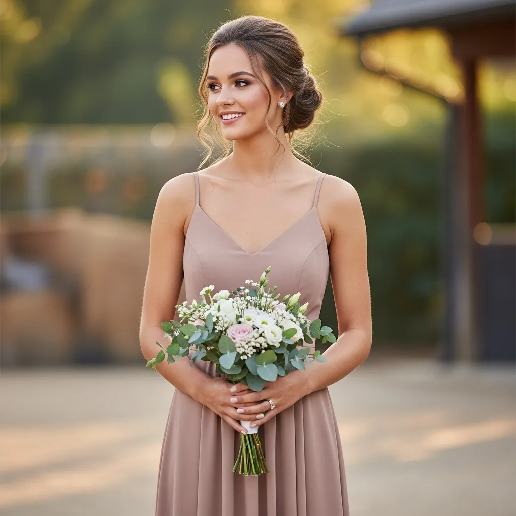 Minimalist Crepe Bridesmaid Dress