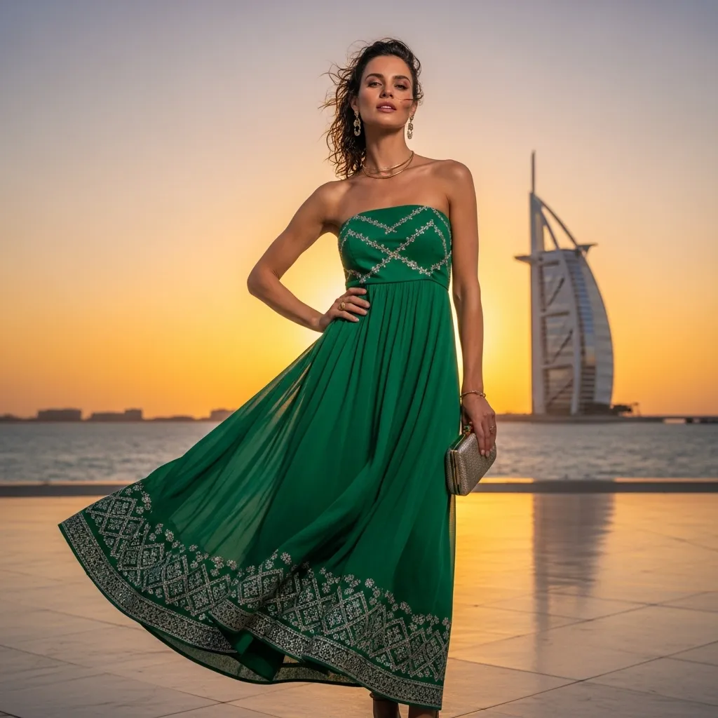 Strapless A-Line Dress