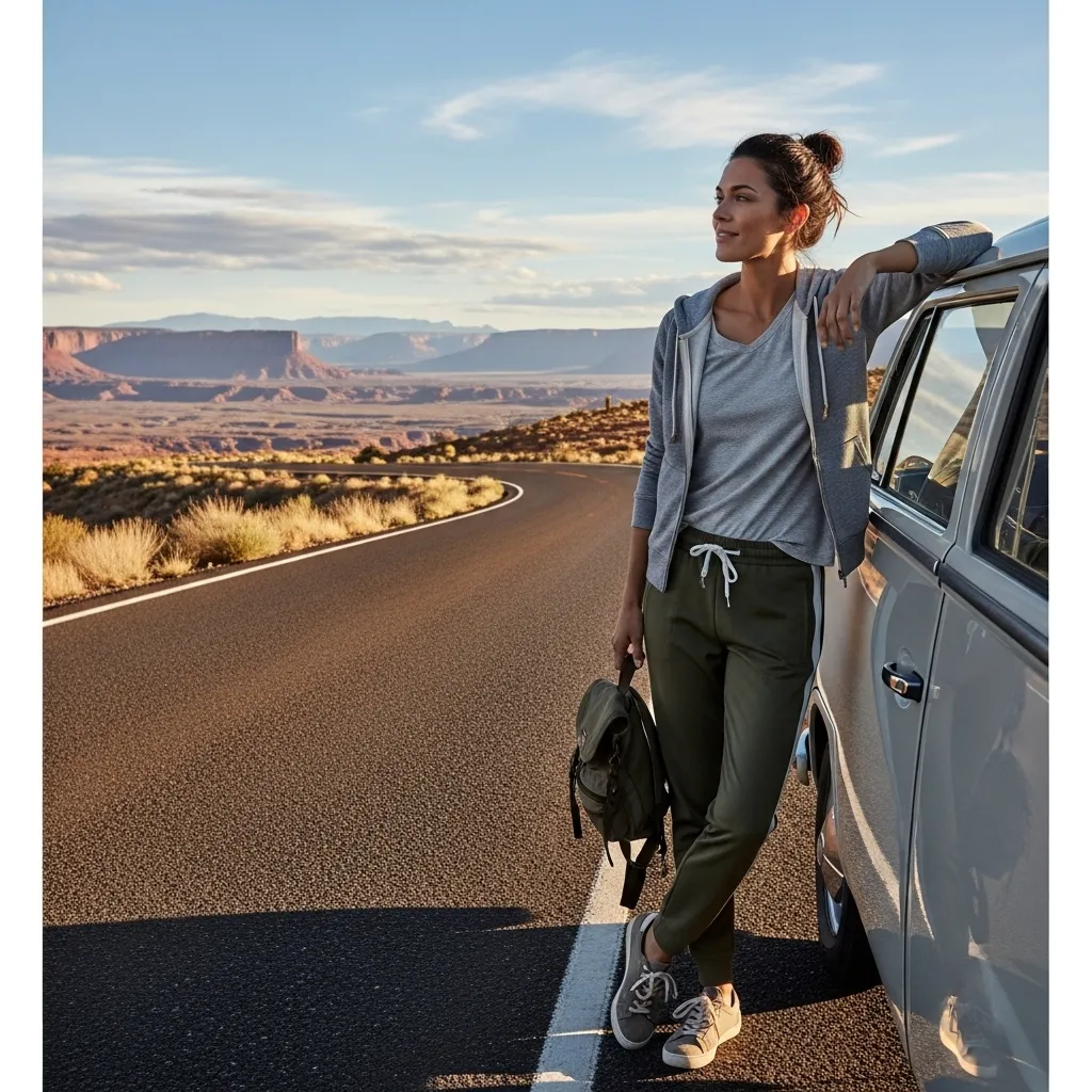 Zip-Up Hoodie with Track Pants