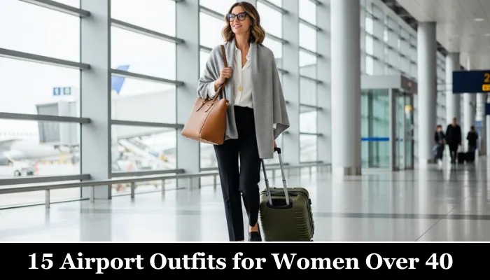 15 Modern Airport Outfits for Women Over 40