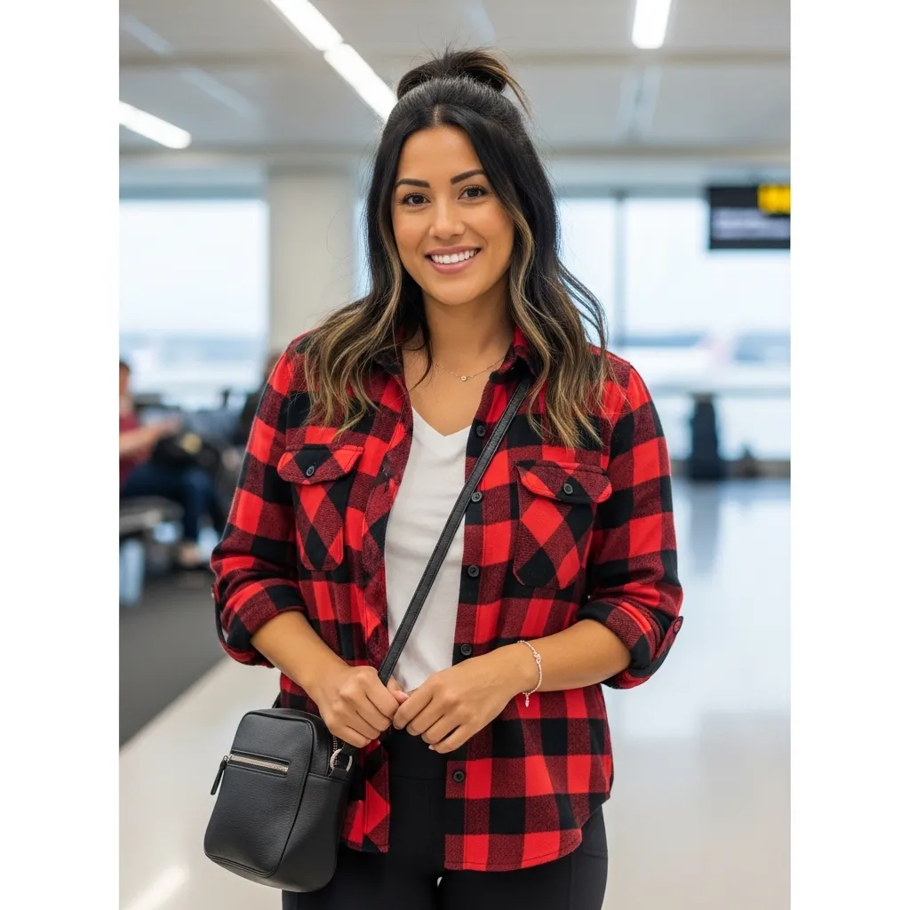 Flannel Shirt With Leggings