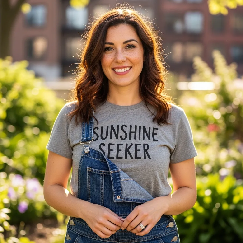 Graphic Tee With Overalls