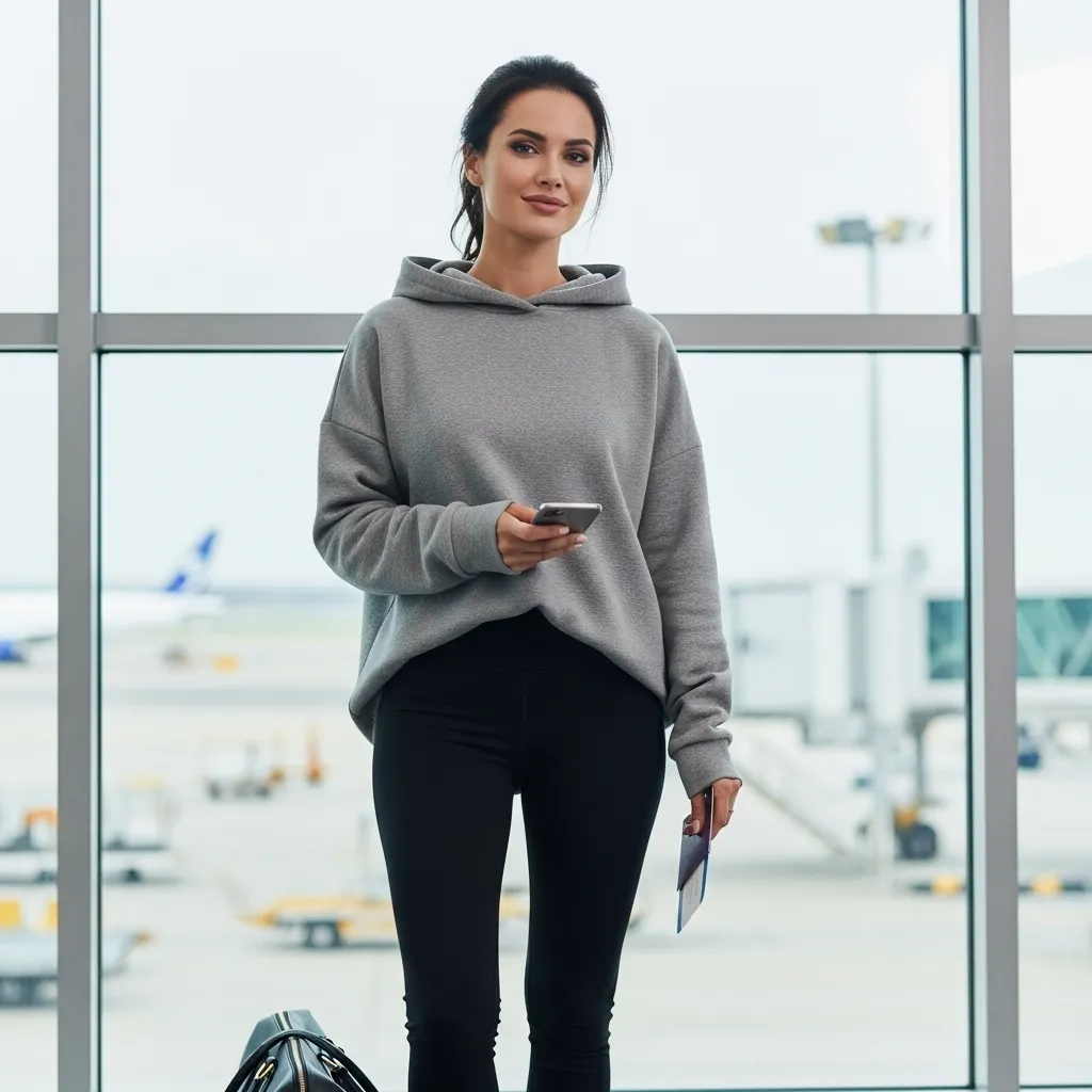 Oversized Hoodie With Stretch Leggings