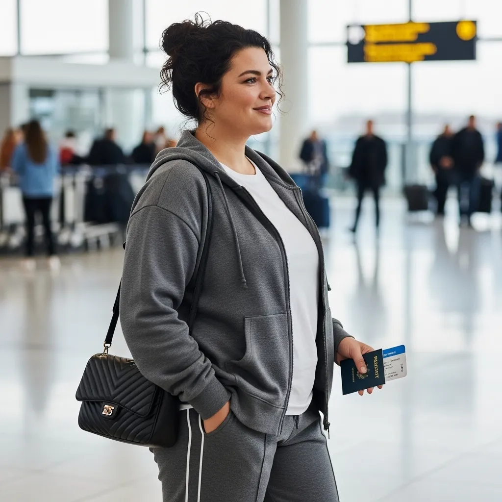 Zip-Up Hoodie With Track Pants