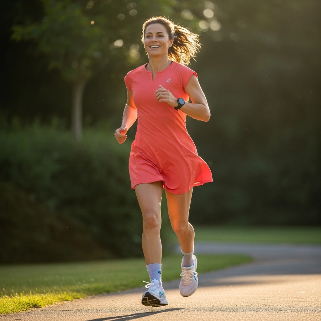 Athletic Dress With Running Shoes