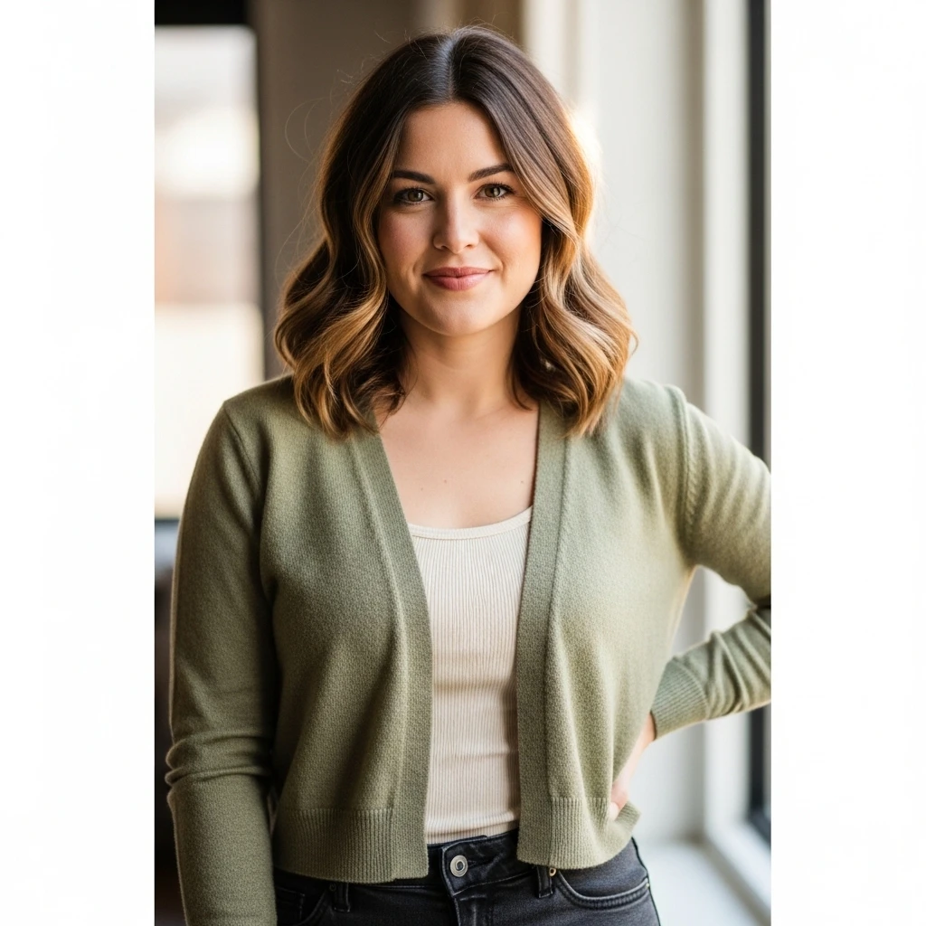 Lightweight Cardigan With Tank And Pants