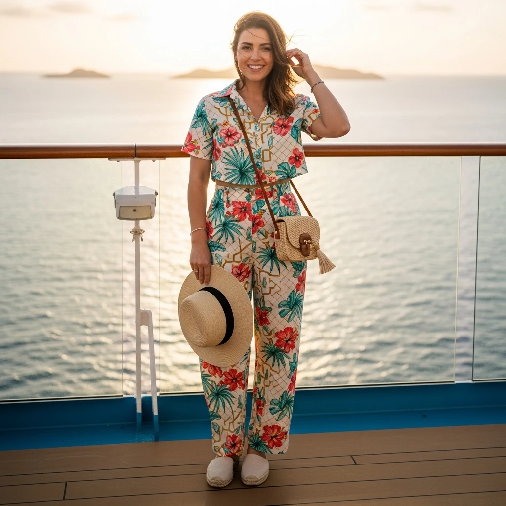 Matching Printed Two-Piece Set