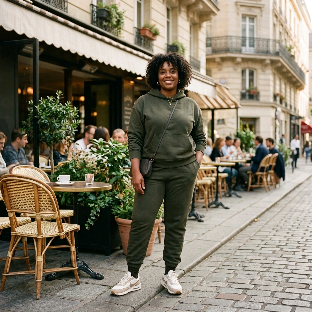 Hoodie & Joggers with Sneakers