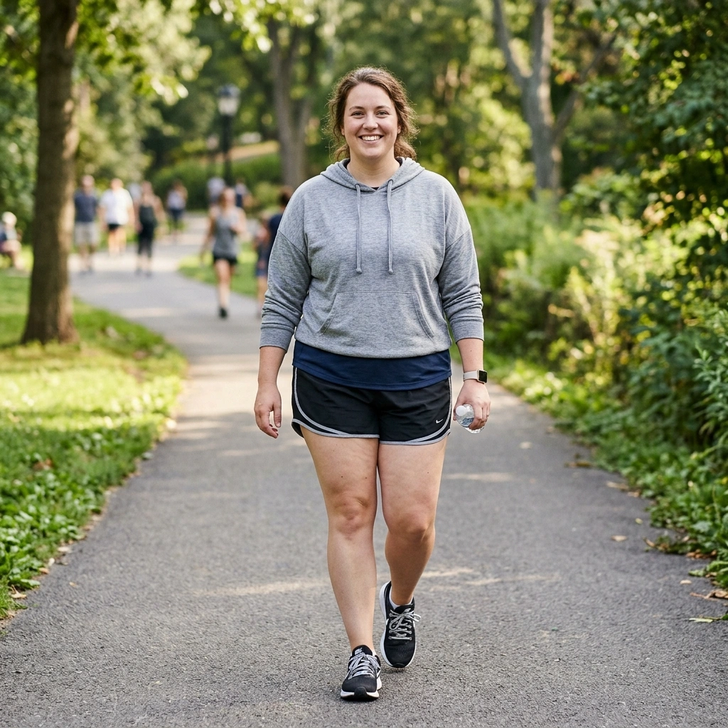 Lightweight Hoodie & Running Shorts with Trainers