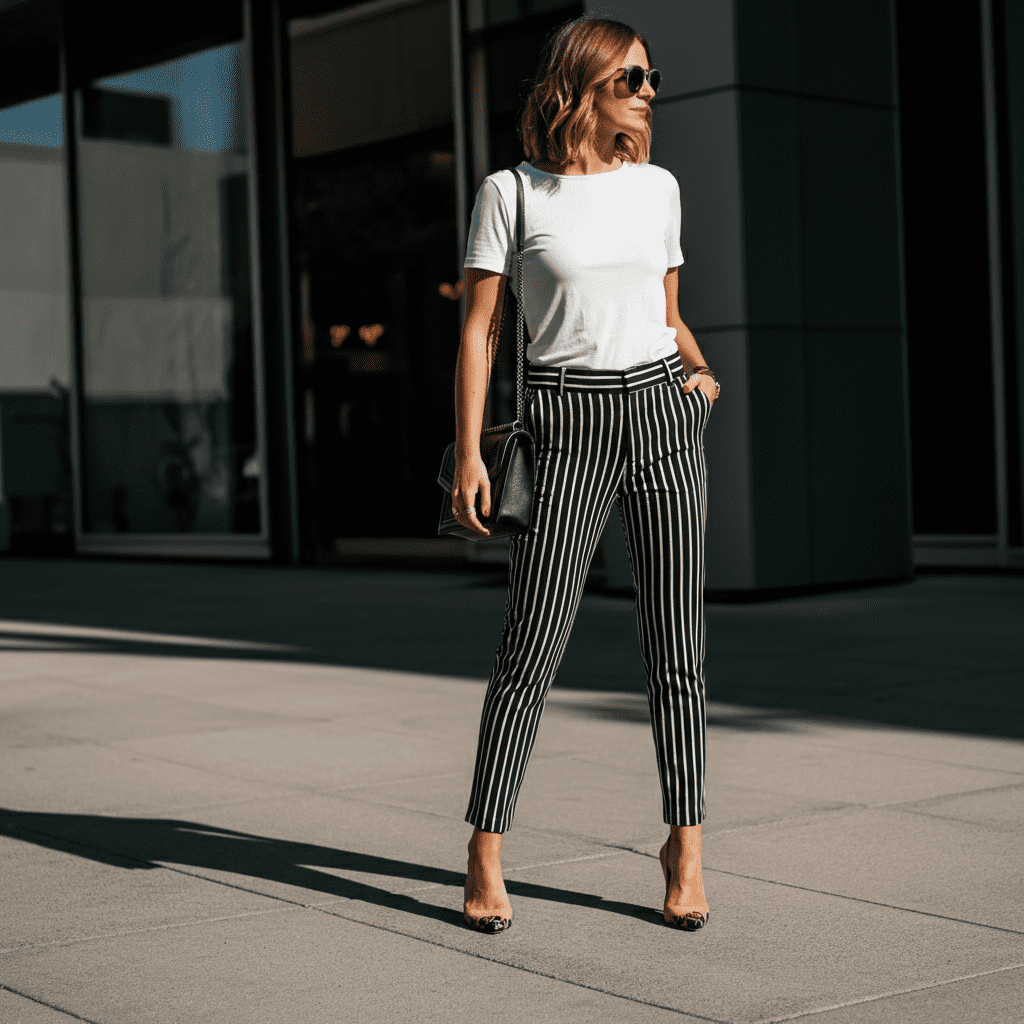 15+ Trendy Striped Pants Outfits You’ll Love Wearing