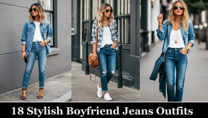 18 Stylish & Trendy Boyfriend Jeans Outfits